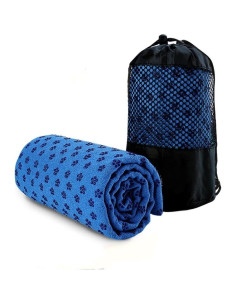 Toalla de Yoga IBL Azul Antideslizante 61x183 cm Microfibra 2