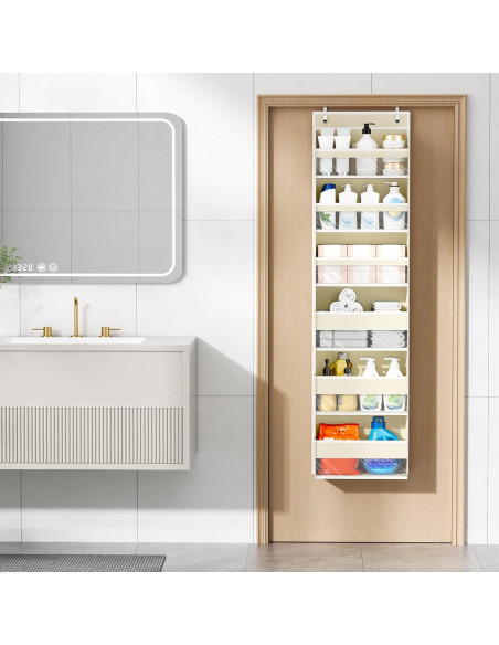 Organizador Colgante Mefirt de 6 Estantes Beige para Puerta