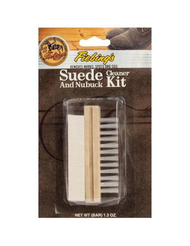 Kit Limpiador de Zapatos de Ante Fiebing - Barra y Cepillo