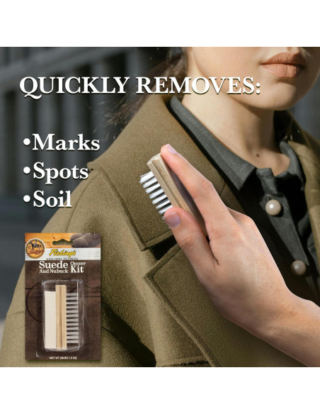 Kit Limpiador de Zapatos de Ante Fiebing - Barra y Cepillo