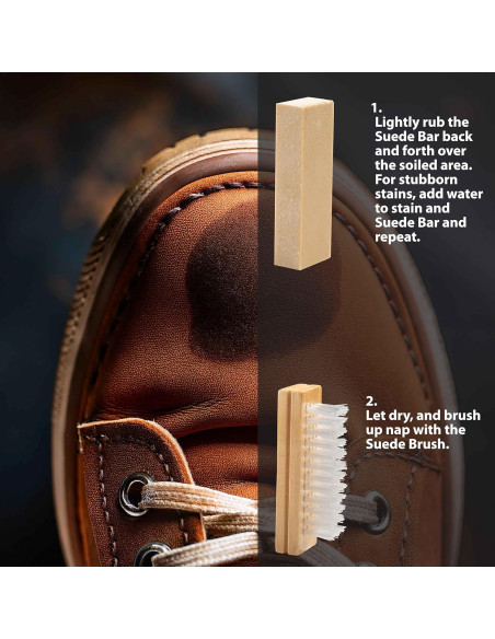 Kit Limpiador de Zapatos de Ante Fiebing - Barra y Cepillo