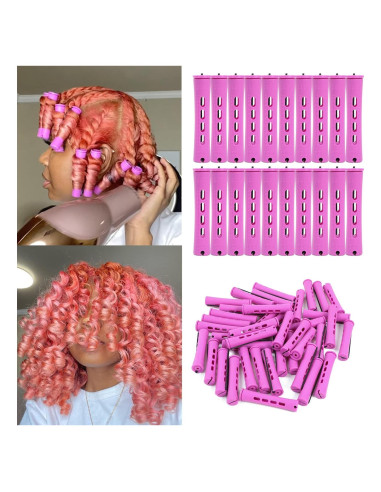Juego de 20 Varillas para Permanente de Cabello Natural - Púrpura