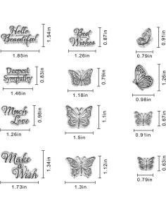 Sellos Transparentes de Silicona ABTOLS para Tarjetas DIY 2