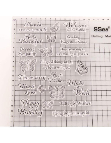 Sellos Transparentes de Silicona ABTOLS para Tarjetas DIY