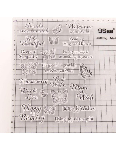 Sellos Transparentes de Silicona ABTOLS para Tarjetas DIY