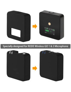 Funda Protectora de Silicona Frgyee para Micrófono RODE Wireless GO 2