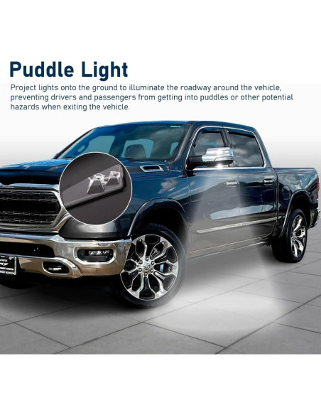 Espejo de Puerta Dodge Ram 2018-2021 HIGHTO Izquierdo Calefaccionado