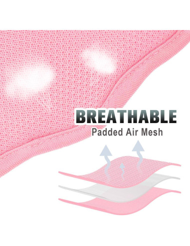 Arnés para Perros Grande BARKBAY Sin Tirones Reflectante Rosa