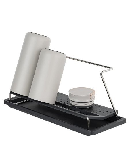 Soporte para Secar Botellas Carrotez - Negro, Polipropileno