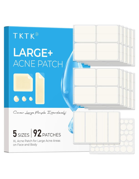 Parches para Acné TKTK Hidrocoloide Grande 92 Piezas 5 Tamaños Parches para Acné TKTK Hidrocoloide Grande 92 Piezas 5 Tamaños