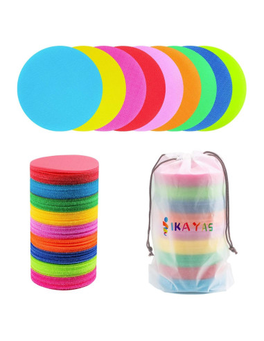 81 Pcs Puntos de Alfombra IKAYAS 10.16 cm para Aula