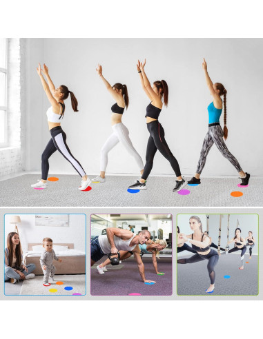 81 Pcs Puntos de Alfombra IKAYAS 10.16 cm para Aula