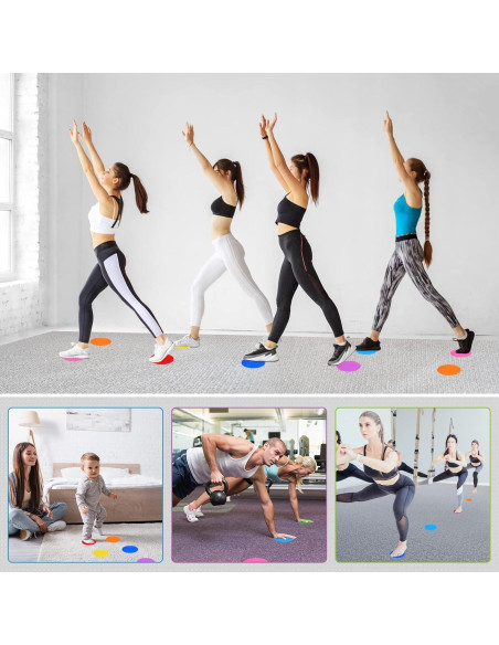 81 Pcs Puntos de Alfombra IKAYAS 10.16 cm para Aula