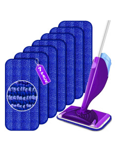 Paños Reutilizables para Mopa Swiffer WetJet - 7 Unidades Microfibra