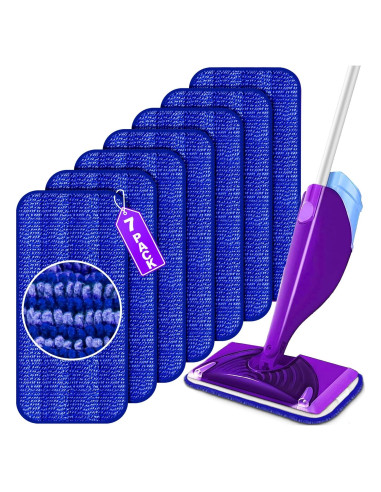 Paños Reutilizables para Mopa Swiffer WetJet - 7 Unidades Microfibra