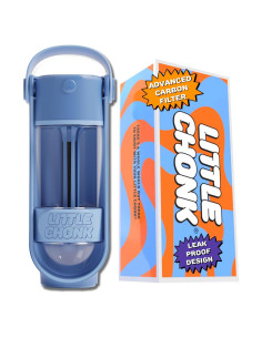 Botella de Agua Portátil para Perros Little Chonk Azul 443 ml