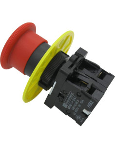Interruptor de Parada de Emergencia mxuteuk 1NC 1NO 10A 600V 2