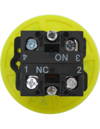Interruptor de Parada de Emergencia mxuteuk 1NC 1NO 10A 600V