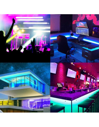 Luces LED de tira 3m Britto RGB para TV 117-165 cm con control remoto