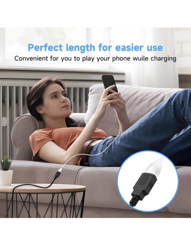 Cable de Extensión USB 3.0 Qxcynsef 4.57m 5Gbps Negro