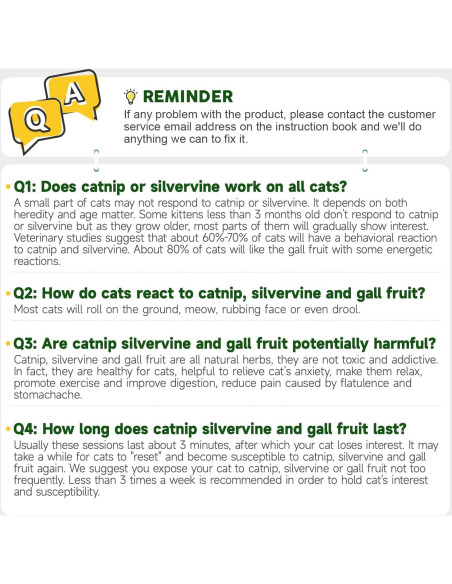 Juguetes para Gatos Potaroma - 4 Bolas de Catnip y Silvervine