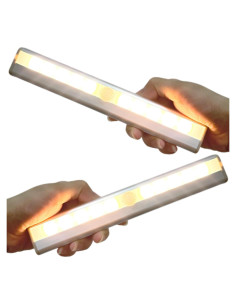 Luz LED de Paso con Sensor AUTIDEFY, 2 Pzas, Blanco Cálido