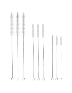 Kit de Cepillos Limpiadores de Popotes ZRHR 9 Piezas 20-30 cm