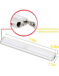 Luz LED de Paso con Sensor AUTIDEFY, 2 Pzas, Blanco Cálido 2