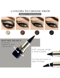 Set de Delineadores de Ojos en Gel MISS ROSE M - 4 Colores 2