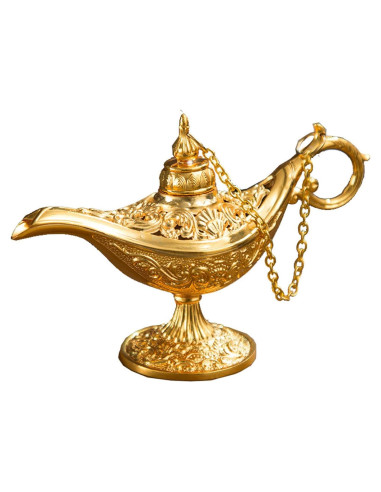 Lámpara de Aladino Dorada Vintage CurcKua 11.5x4x7.5cm