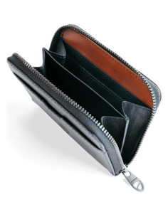 Billetera de cuero Vaultskin Mayfair con bloqueo RFID - Negro 2