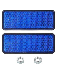 Reflectores Traseros PATIKIL 2 Pcs Azul Plástico 8.8x3.4 cm