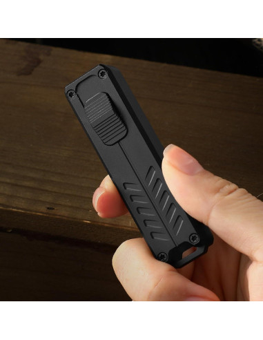 Cuchillo Utility Retráctil Automático Caressolove 11cm Negro