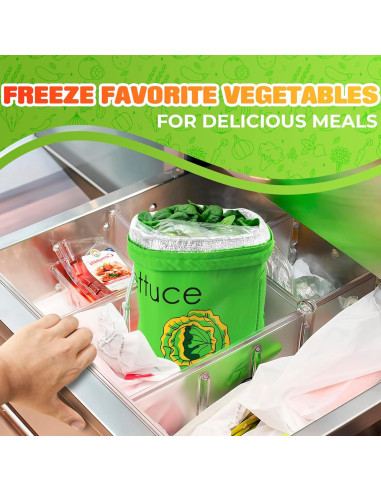 Bolsas Reutilizables VIKROM para Frutas y Verduras 2 Piezas