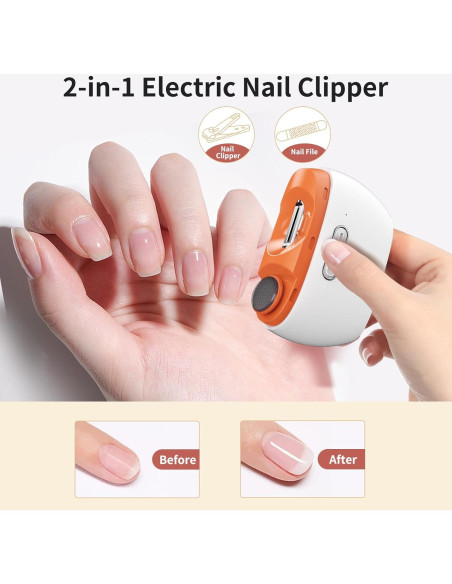 Cortador y Limador de Uñas Eléctrico WEIHUINET 3 en 1 USB Cortador y Limador de Uñas Eléctrico WEIHUINET 3 en 1 USB