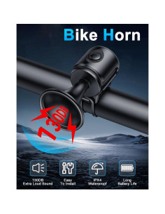 Timbre Eléctrico para Bicicleta POWVINE 130db Montaje Manillar 2