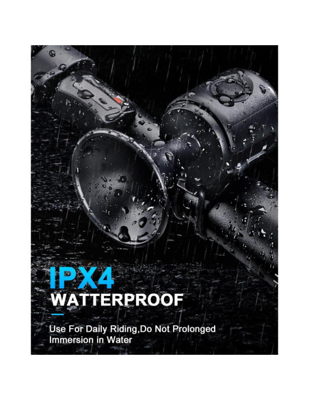 Timbre Eléctrico para Bicicleta POWVINE 130db Montaje Manillar