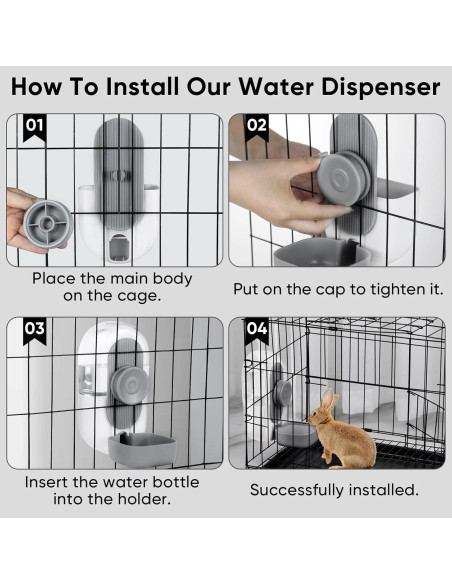 Dispensador Automático de Agua Colgante Borunhe 800ml para Mascotas