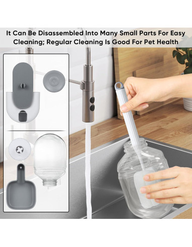 Dispensador Automático de Agua Colgante Borunhe 800ml para Mascotas