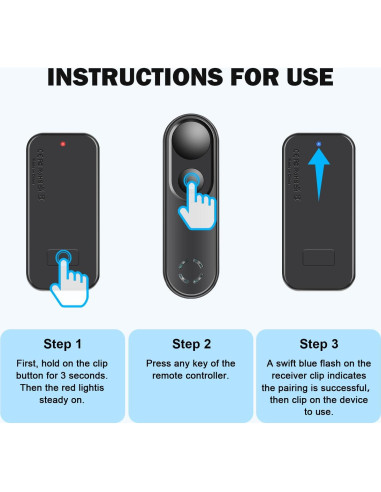 Control Remoto LANGREE para Pasar Páginas Kindle y Kobo Negro