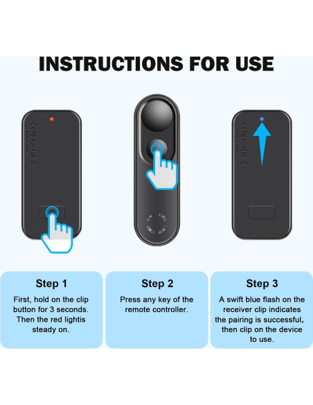 Control Remoto LANGREE para Pasar Páginas Kindle y Kobo Negro