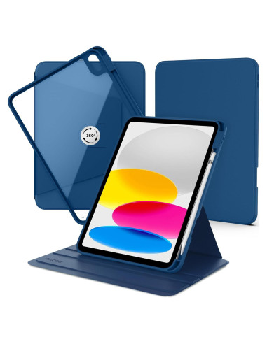Funda Rotativa 360 CACOE para iPad 11/10 Gen 2022/2025 Azul