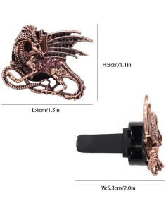 Clip de Ventilación de Coche Dragón ORIESSE 2 Pcs Aromatizador 2