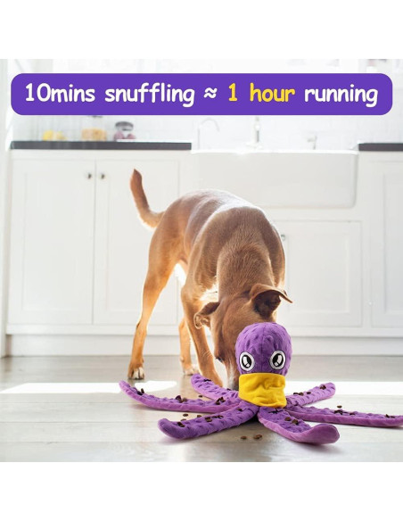 Juguete de olfateo para perros TOTARK, pulpo interactivo 89 cm Juguete de olfateo para perros TOTARK, pulpo interactivo 89 cm