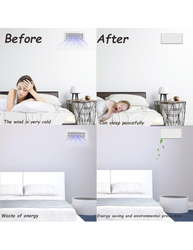 Cubiertas de Ventilación Magnéticas HIDAMAZY 10.16x30.48cm - Paquete de 3