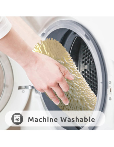 Alfombra de Baño Antideslizante KAMA BRIDAL Beige 30x30 cm