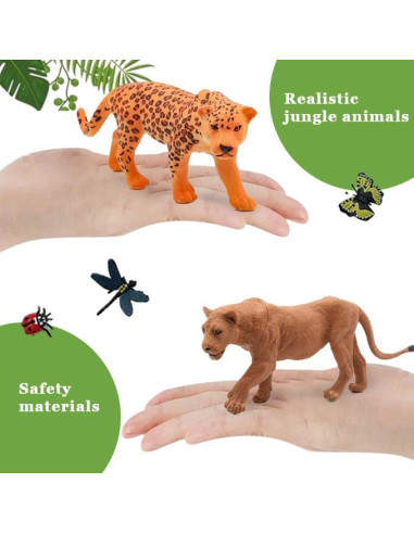 49 Piezas Figuras de Animales de Selva ShenZhen 3.8-6.4 cm