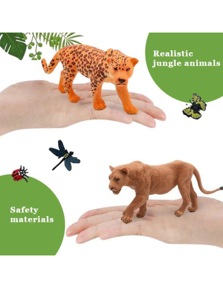 49 Piezas Figuras de Animales de Selva ShenZhen 3.8-6.4 cm