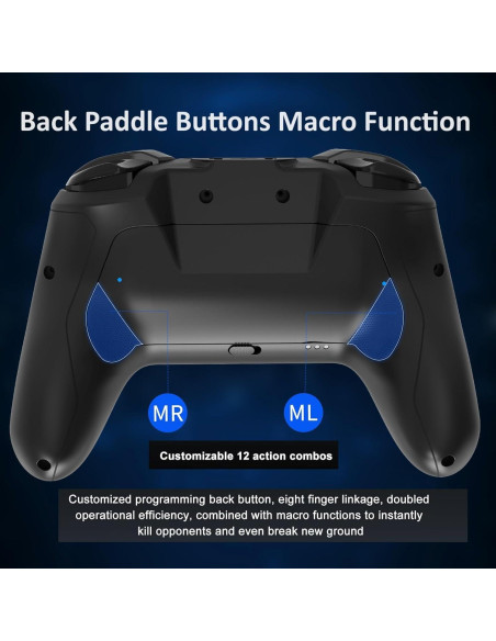 Controlador Inalámbrico NBCP para Switch Lite - Vibración Dual, Giroscopio 6 Ejes, RGB
