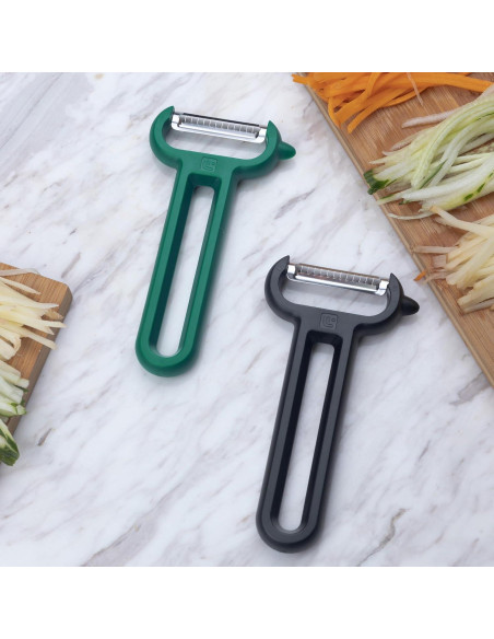 Pelador Julienne Linoroso de Acero Inoxidable Negro Pelador Julienne Linoroso de Acero Inoxidable Negro